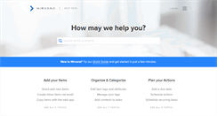 Desktop Screenshot of help.nirvanahq.com